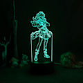 Miniatyrbillede 5 af 8: Genshin Impact Figur 3D Illusion Lampe til Soveværelse Dekoration LED Lys Atmosfære Sengebord Natlamper Børnegave DeLuco