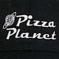 Pikkukuva 5 / 7: AVEKI Pizza Planet Hat Baseball Cap - Kirjonta, Isähattu, Säädettävä, Puuvilla, Aikuisten Urheilupäällys, Unisex, Musta-1