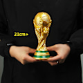 Miniatyrbild 3 av 4: FIFA VM-trofé 2022 Qatar Replika 8,2 tum - Äg en samlarversion av världens största fotbollspris