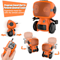 Miniatyrbild 3 av 6: Smart robotleksak för barn, interaktiv fjärrkontroll husdjur med walkie-talkie och trådlöst RC-programmeringsläge för pojkar och flickor  Pedagogisk present