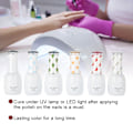Miniatyrbild 10 av 11: 6 färger 15ml nagellack glitter glans blötläggning långvarig UV LED gellack manikyr