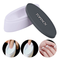 Miniatyrbillede 5 af 11: Fransk Neglekunst Smile Line Form Beholder Blødgørende Pulver Formningsguide Manicure Værktøj