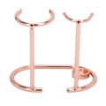 Miniatyrbilde 4 av 11: Stativ for barberhøvel i rustfritt stål, moderne design, rustfritt, holdbart, lite, bærbart, til barberkost, for toalettrom, roségull