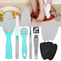 Miniatyrbild 6 av 11: 8 st multifunktionell manikyr pedikyr nagelklippare set nagelvård kit verktyg (8 st)