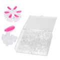 Miniatyrbillede 6 af 11: Falske negle tips øvelse stand holder base neglekunst træning display manicure værktøj