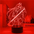 Miniatyrbillede 2 af 8: Chainsaw Man Akryl 3D Natlampe, Illusion Anime Lampe Soveværelse Dekoration 7 Farve Touch Control 16 Farve Skift Natlys Børnegaver Julegaver Motorsågsmannen
