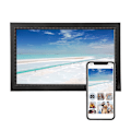Miniatyrbild 11 av 11: 15,6 tum WiFi digital fotoram IPS HD pekskärm smart moln fotoram stöd 2,4G WIFI automatisk rotera 100‑240V EU-kontakt