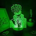 Miniatyrbillede 4 af 7: WJ 3D Illusion LED Natlampe Jujutsu Kaisen Anime Figur Gojo Satoru Farverig Soveværelse Borddekoration Manga Fødselsdagsgave PXJD