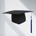 Miniatyrbillede 2 af 2: 1 Masterhue - Kandidathue i Graduation Style (Én Størrelse)