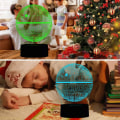 Miniatyrbild 5 av 5: 3D Illusion Nattlampa Skrivbordslampa, 7 Färger Automatisk Gradvis Ändring USB-drivna LED-lampor med Touch Switch för Barnpresenter Heminredning (Death Star) Dödsstjärnan