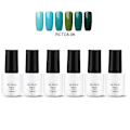 Miniatyrbillede 7 af 10: 6 stk. 7ml Neglelak Glitter Glans Soak Off Langvarig UV LED Gel Polish Manicure (RCTC6-06)