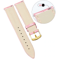 Pikkukuva 3 / 6: AVEKI Aito Nahka Ranneke Kellon Vaihtohihnaksi Monivärinen Vedenkestävä Miehille ja Naisille, G-Pink (16mm)