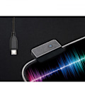 Miniatyrbillede 3 af 7: Gaming Mouse Pad, blød overdimensioneret glødende udvidet LED-musemåtte, berøringskontrol, skridsikker gummibase computertastatur musematte