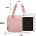 Miniatyrbild 3 av 4: PlasMaller Resväska Handbagage Packbar Resväska Reseutrustning Sport Gym Väskor Lätt Tote Axelväska (Rosa)