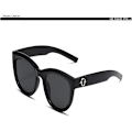 Miniatyrbillede 4 af 5: Solbriller, Luksus Damebriller, Tide Drive, UV-solbriller, Moderne Solskærme Bright Black and Gray