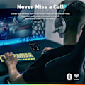 Miniatyrbild 2 av 7: G08 Dubbla trådlösa spelheadset med mikrofon för PS5, PS4, PC, mobil, surfplatta: 2,4 GHz trådlöst + 5,3 Bluetooth - Lätt - R