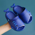 Miniatyrbild 1 av 5: Sandal för småbarn pojkar flickor Slide Sandal Dinosaur Småbarn Flip Flops Utomhus Inomhus Hem Barn Sommar Vattenskor-----Mörkblå（130 Yard）