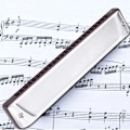 Miniatyrbillede 9 af 11: KONGSHENG PS-2420 Nøgle i #C/bD Professionel 24 Huller Tremolo Harmonika Øst Asien Stil