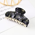 Miniatyrbild 1 av 3: 2 st Kvinnors Mode Leopard Tryck Hårklämma Enkelt Temperament Elegant Toppklämma Hårklämma-Akrylmaterial---------Lime Grön