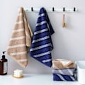 Pikkukuva 2 / 6: Beachland Luxury Suuri Rantapyyhe 29,5 x 13 tuumaa - Ylimääräisen Pehmeä Raidallinen Hotelli- ja Lomakeskus-Tyyli 100% Puuvilla