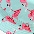 Pikkukuva 5 / 6: Sööt Bucket Hat - Rantakalastajan Hattu Naisille, Kääntyvä Kaksipuolinen Unisex (Flamingot, Keltainen)