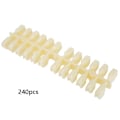 Miniatyrbilde 2 av 10: 240 stk. neglekunst treningstips manikyr polish gel farge display neglelakk som viser hudfarge