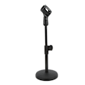 Miniatyrbild 2 av 11: Desktop Metal Tripod Fällbar Mikrofonstativ Justerbar Vinkel Disc Mikrofonfäste Hållare Stativ