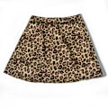 Miniatyrbilde 1 av 8: AVEKI Kvinners Leopard Print Høy Midje Lag Satin Kort Skjørt, Gul - Leopard, S