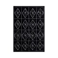 Miniatyrbillede 1 af 2: Negle Gemstone Stencil Guides Skabelon Mærkat Transparent Plastplade Manicure Værktøj(Stor Diamant)