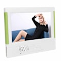 Miniatyrbild 8 av 11: 7 tums digital fotoram elektronisk fotoram med videospelare klockkalender fjärrkontrollfunktion 100‑240V EU-kontakt
