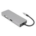 Miniatyrbilde 8 av 11: 8-i-1 Type C til VGA HD multimediegrensesnitt hub-adapter PD hurtiglading USB3.0 hub