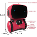 Miniatyrbild 6 av 7: Robotleksak för barn, smarta talande robotar, present till pojkar och flickor i åldern 3+, intelligent partner och lärare, med röststyrning och beröringssensor, sjunger