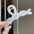 Pikkukuva 5 / 7: Hiuspinni Frosted Simple Temperament Hiuspinni Hai Clip Takana Päässä Hiukset 3 Kpl -----Keltainen