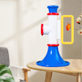 Miniatyrbild 4 av 11: Plast Trumpet Leksak Levande Färg Multifunktionell Pedagogisk Trumpet Leksak Musikinstrument Spel Födelsedagspresent Vit