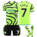 Miniatyrbillede 1 af 2: 2324 Arsenal udebanetrøje sæt med sokker No.7 SAKA XL