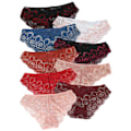 Miniatyrbild 7 av 7: 5-pack damtrosor Spets Bikiniunderkläder Måttlig täckning Multipack, ST-JF4, 2XL