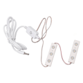 Miniatyrbilde 3 av 11: LED-sminke speil lys justerbar lysstyrke USB-plugg i DIY speil stripe lyspære 2 strenger (6 stk lysbrikker)