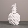 Miniatyrbillede 2 af 4: 7,67 x 4,3 Tommer Elegant Ananas Formet Harpiks Sparegris Pengeboks Hjem Dekoration, Hvid