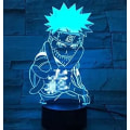 Miniatyrbild 1 av 4: WJ 3D Anime Uzumaki Nattlampa, 7 Färger Uzumaki Uchiha Sängbordslampa för Butik Sovrum Kontorsdekoration eller Jul Födelsedagspresenter för pojke Män Naruto