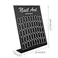 Miniatyrbillede 9 af 10: 50 stk. Neglekunst Falske Spidser Diagram Display Board Palet Negletips Polsk Gel Farvekort (Sort)