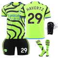 Miniatyrbillede 1 af 2: 2324 Arsenal udebanetrøje sæt med grønne sokker og beskyttelsesudstyr No.29 HARVERTZ 22