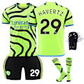 Pikkukuva 1 / 2: 2324 Arsenal vieraspeli vihreä pelipaita setti sukat ja suojavarusteet No.29 HARVERTZ M