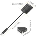 Miniatyrbillede 10 af 11: COMICA SPX-UC (M) Multifunktionel 3,5 mm til TRS/TRRS til Type C Interface Audio Adapter Konverteringskabel