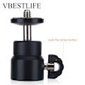 Miniatyrbild 7 av 10: VBESTLIFE 360° Vridbar Rotationsbar 1/4'' Skruv Kulhuvudfäste Kulhuvud Stativfäste
