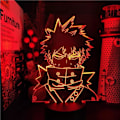 Miniatyrbillede 2 af 7: WJ Academia Katsuki Bakugo Anime Akryl 3D Illusion Lampe til Børns Soveværelse Dekoration Fødselsdag Gave Manga Gadget 3D Optisk Illusion Nattelys PXJD My Hero Academia-A