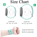 Pikkukuva 6 / 6: Älykellon ranneke sopii Fitbit versa älykellolle, versa 2 ja versa Lite se -kelloille naisille ja miehille (Merivihreä-S)