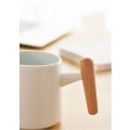 Miniatyrbillede 3 af 5: Keramisk kaffekrus, tekopper til kontor og hjem, 14oz kaffekop med låg kaffeske, fødselsdag, julegaver, indflytningsgaver nyt hjem, grøn