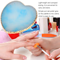 Miniatyrbild 8 av 11: Delikat hartsstyling nagelkonstpalett färgglad färgritningsfärgskål (blå)
