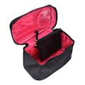 Miniatyrbillede 2 af 11: Makeup taske multifunktionel pink indeni sort udenpå stor kapacitet bærbar mode bærbar nylon makeup vask opbevaringspose