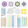 Miniatyrbild 1 av 5: Mandala Dotting Verktygssats - 36 st prickmålning Kit med prickverktyg, bollstylus för stenmålning, färgning, nagelkonst, teckning och